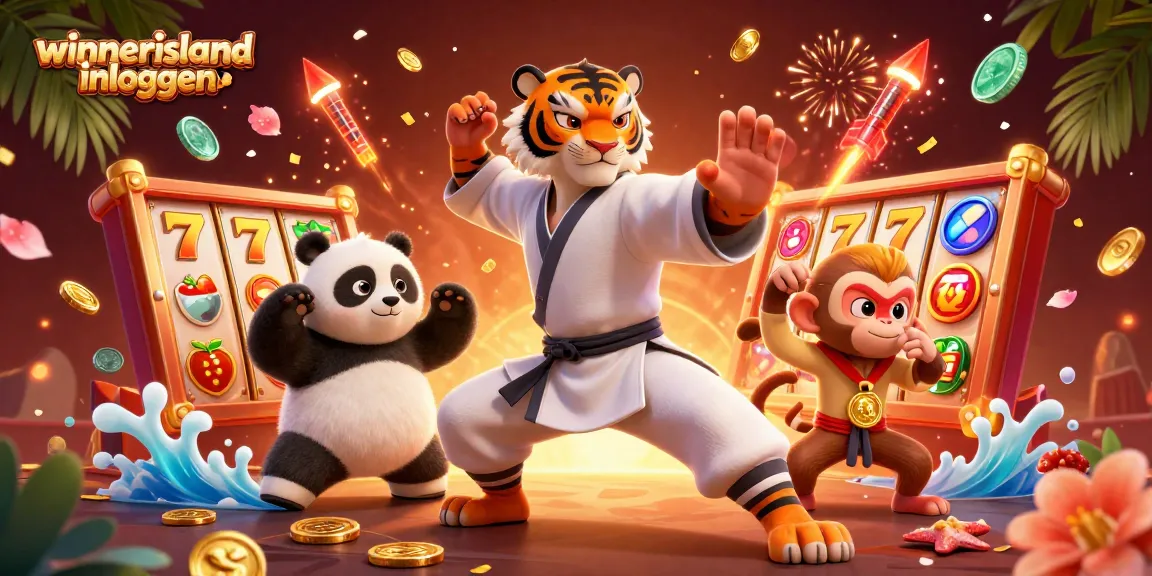 Engage in thrilling gaming with winnerisland inloggen, a vibrant illustration featuring dynamic slot elements.
